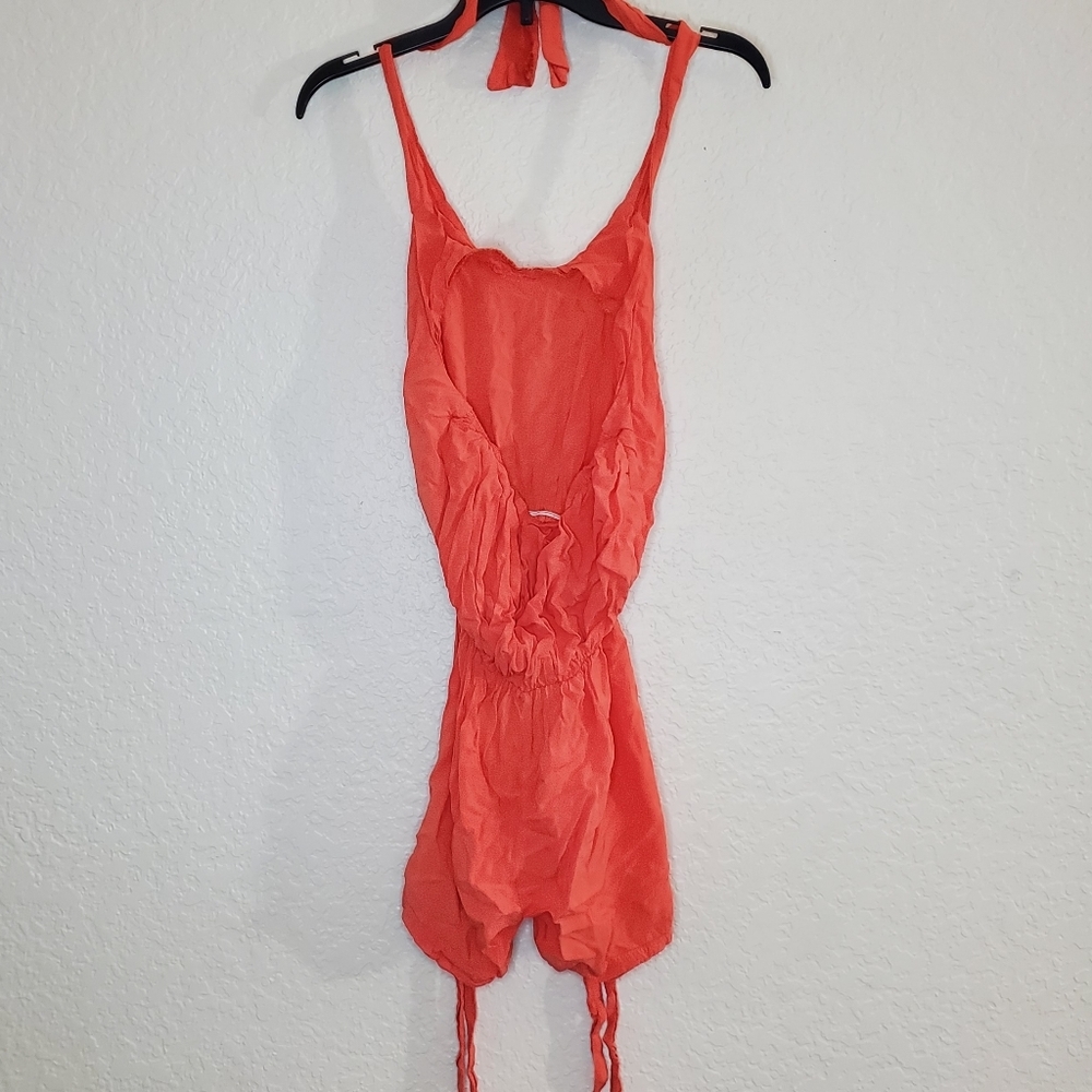 Beautiful Orange Short Romper Size S - Picture 3 of 4